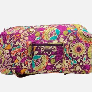 Vera Bradley Purple Plum Crazy Duffle/ Crossbody Bag Set